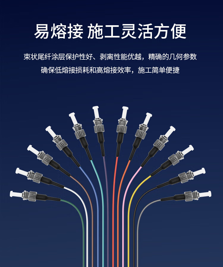 电信级单模光纤跳线 12芯ST老式挂口OS2束状尾纤 (https://www.scoa-cn.com/) 光纤尾纤 第6张