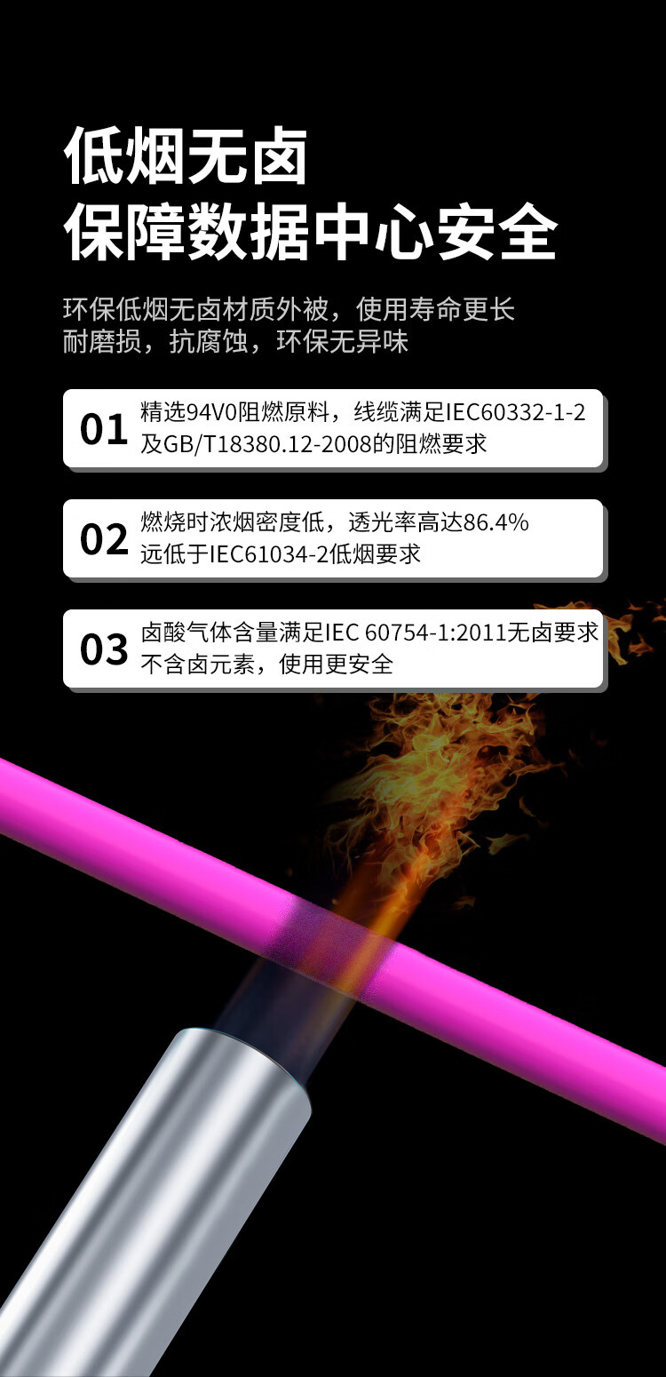 8芯MPO-MPO光纤跳线 母头B极性MTP OM4万兆多模跳纤 (https://www.scoa-cn.com/) 40G100G400GMPO线缆 第3张