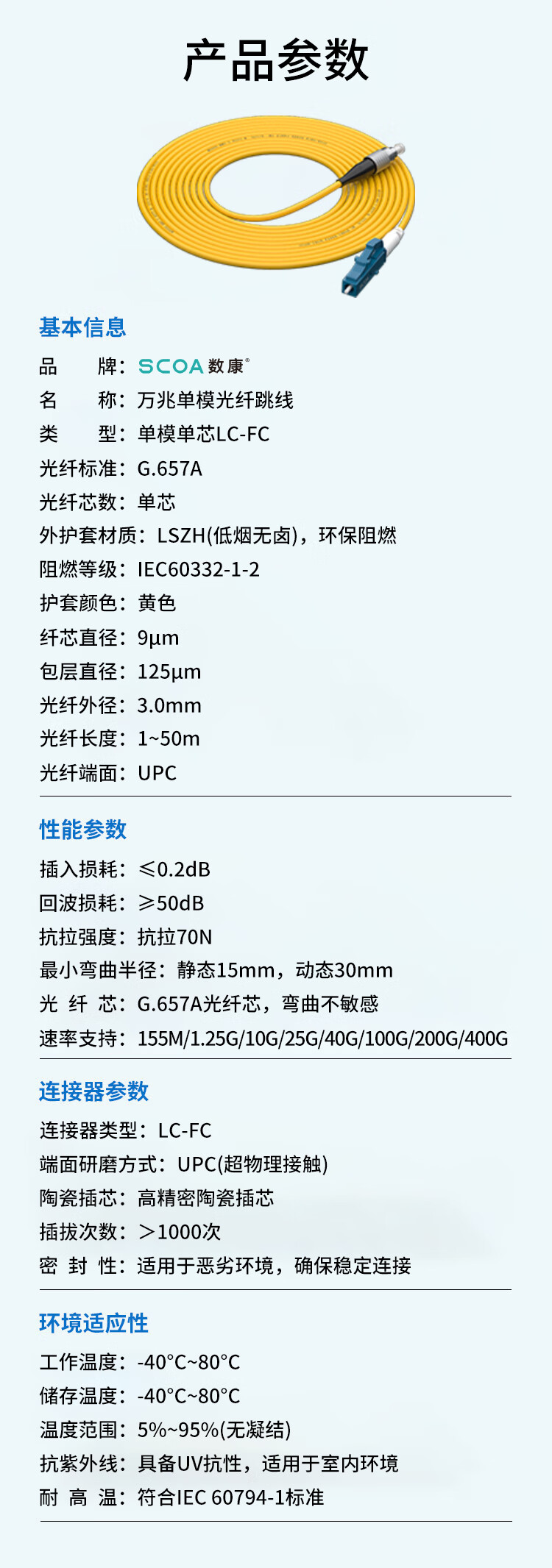 光纤跳线LC-FC 单模单芯 小方头转圆头 (https://www.scoa-cn.com/) 光纤跳线 第5张