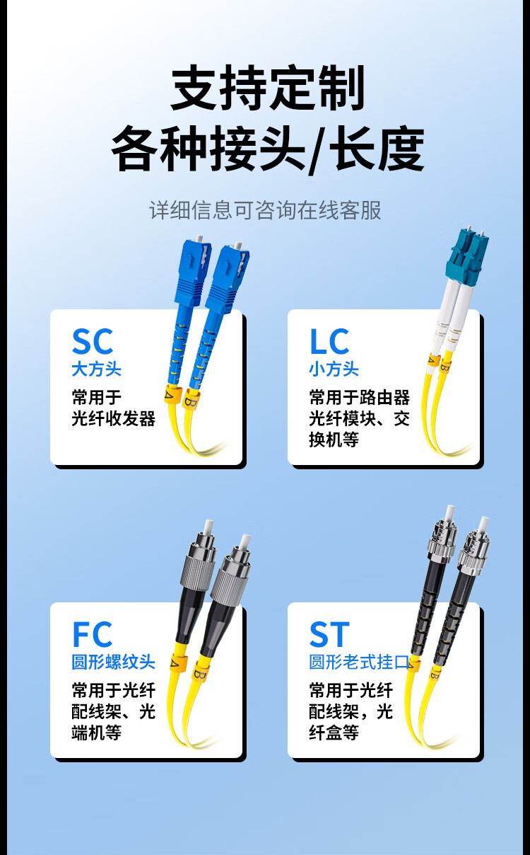光纤跳线LC-LC 单模双芯尾纤 小方头转小方头 (https://www.scoa-cn.com/) 光纤跳线 第7张