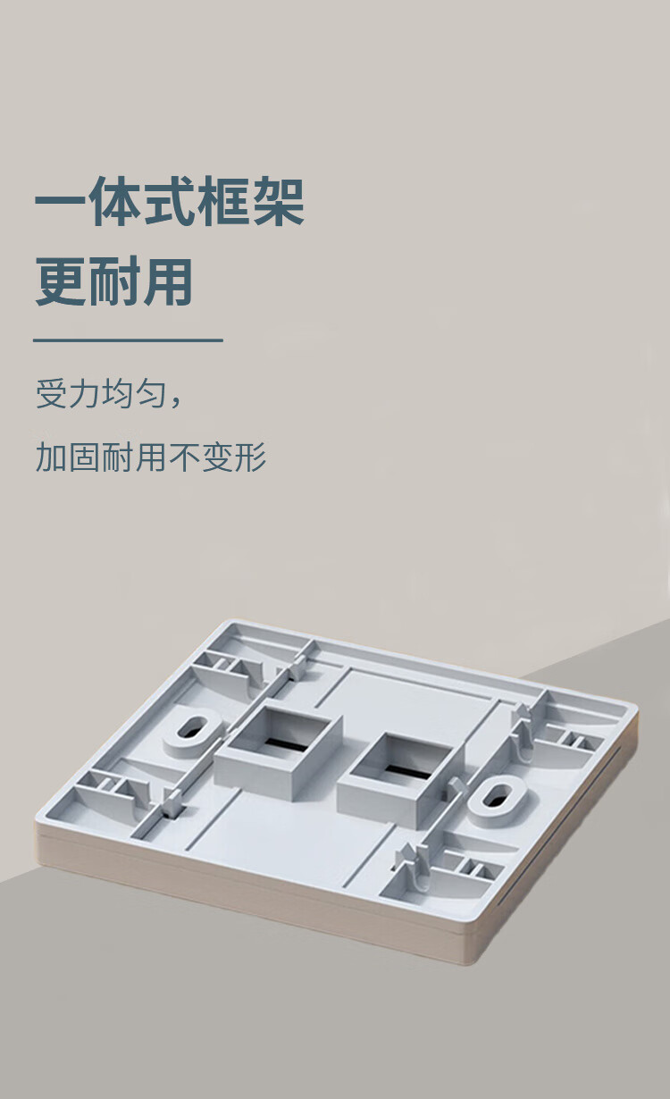 网络面板 Cat6类千兆网线水晶头网口 86型双口面板 白色 加厚双扣面板 (https://www.scoa-cn.com/) 网络面板 第3张