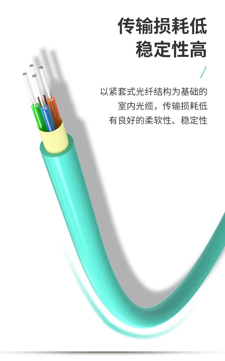 室内光缆 万兆多模光缆 9/125 光纤线 GJFJH低烟无卤阻燃软光缆 (https://www.scoa-cn.com/) 室内多途布线光缆 第7张