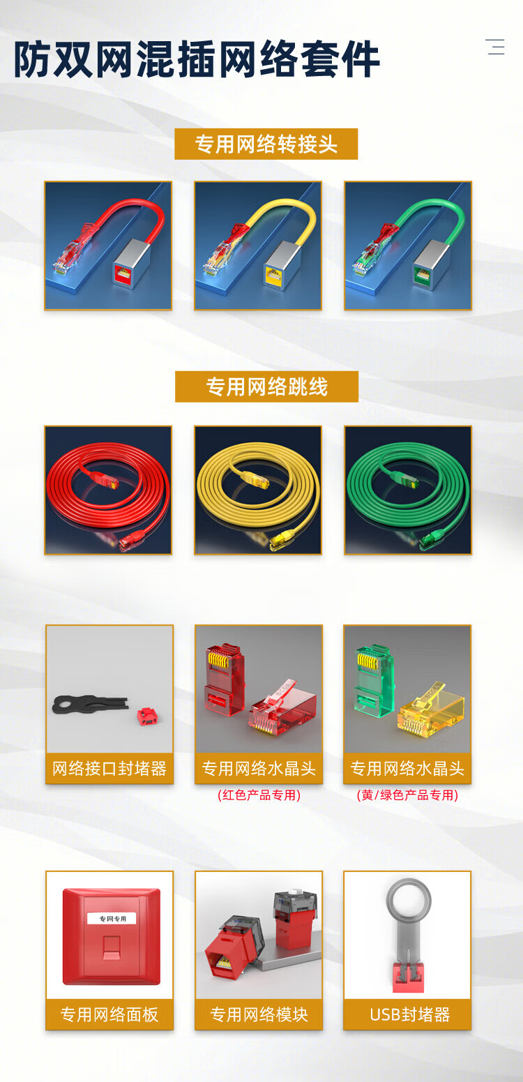 内外网转换专网水晶头 异形水晶头RJ45-L/H 黄色 非屏蔽 (https://www.scoa-cn.com/) 六类非屏蔽信道系统 第8张