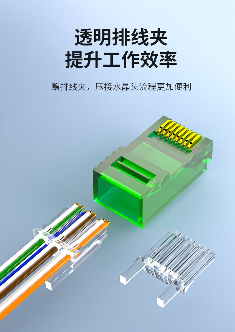 内外网转换专网水晶头 异形水晶头RJ45-L/H 绿色 非屏蔽 (https://www.scoa-cn.com/) 六类屏蔽信道系统 第4张