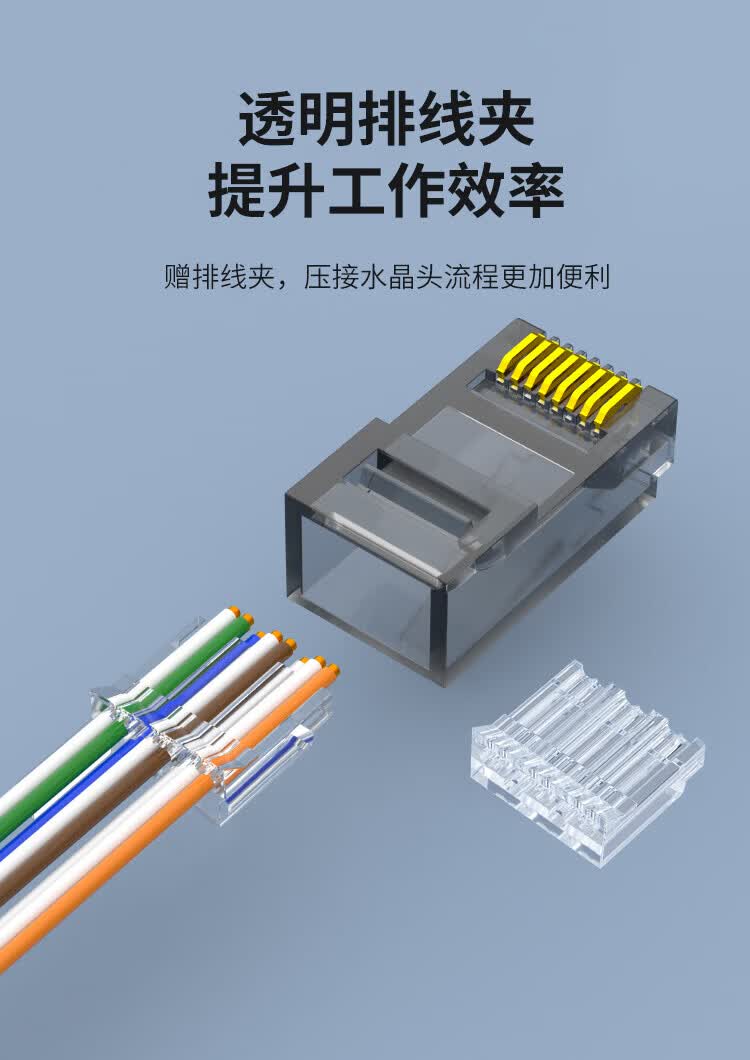 内外网转换专网水晶头 异形水晶头RJ45-L/H 灰色 非屏蔽 (https://www.scoa-cn.com/) 六类非屏蔽信道系统 第6张