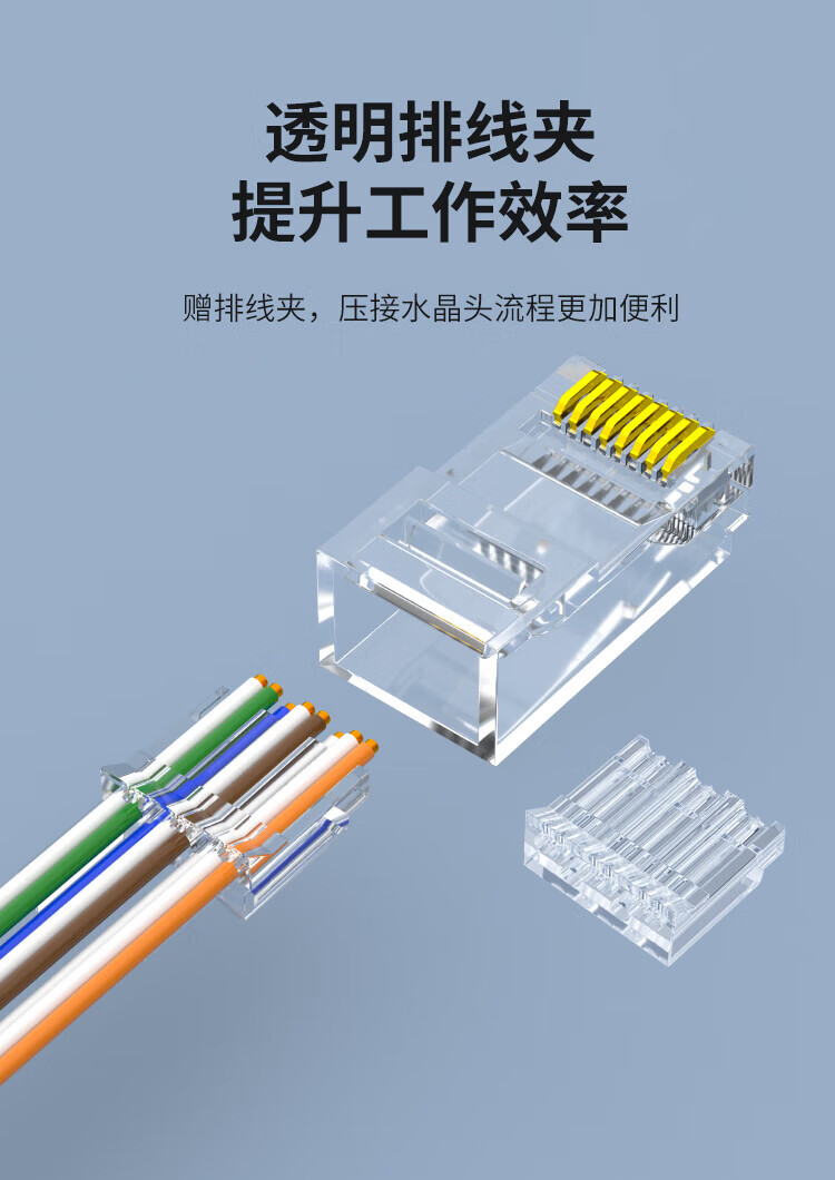 内外网转换专网水晶头 异形水晶头RJ45-L/H 白色 非屏蔽 (https://www.scoa-cn.com/) 六类非屏蔽信道系统 第6张